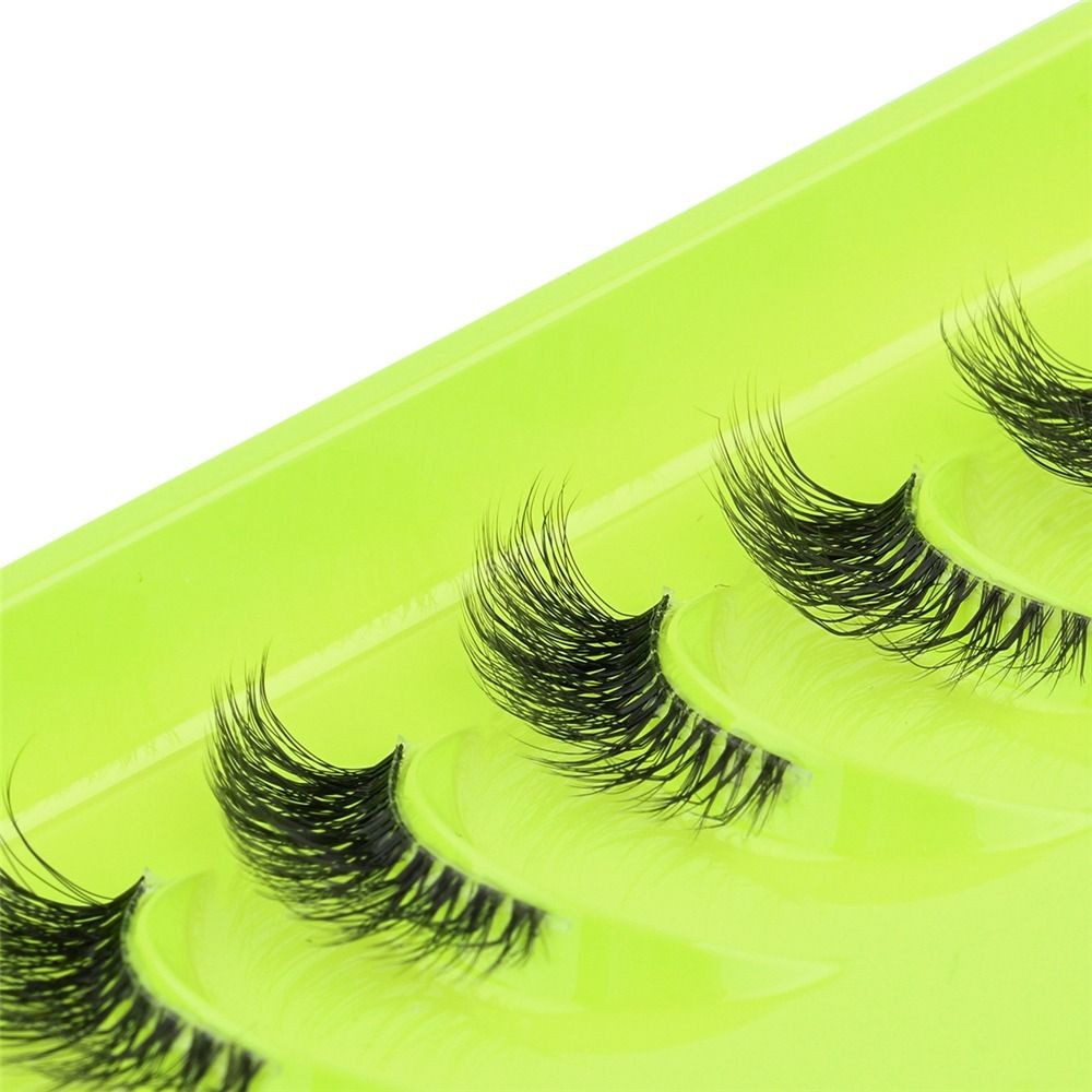 Faux Mink Half Lashes Natural Look Clear Band Fake Eyelashes