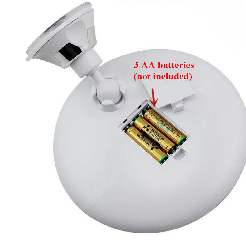 10X LED Lighted Portable Makeup Mirror Magnifying with Locking Suction Cup USA