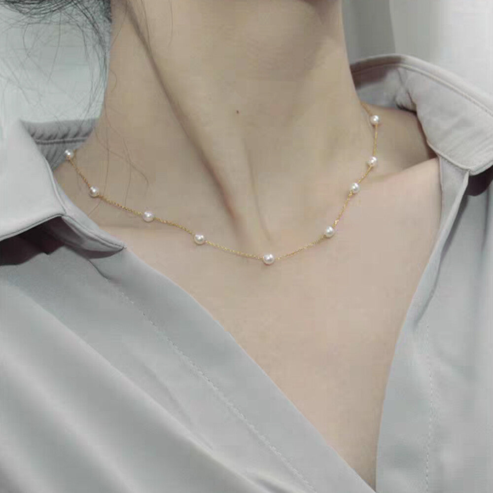 Women Fashion Pearl Choker Chain Necklace Weddings Charm Party Jewlery Gift New