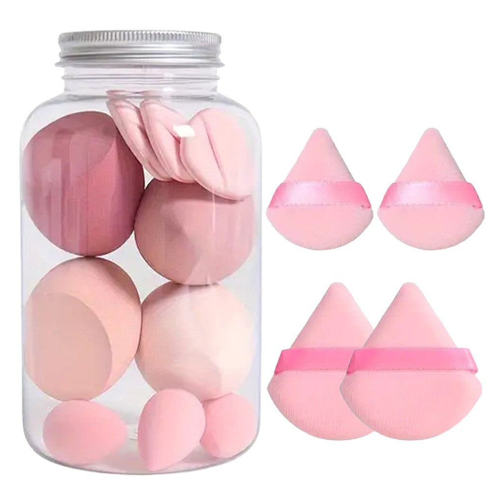 14pcs Mini Soft Make Up Sponges Powder Puff Long Lasting Beauty Sponge Wet & Dry