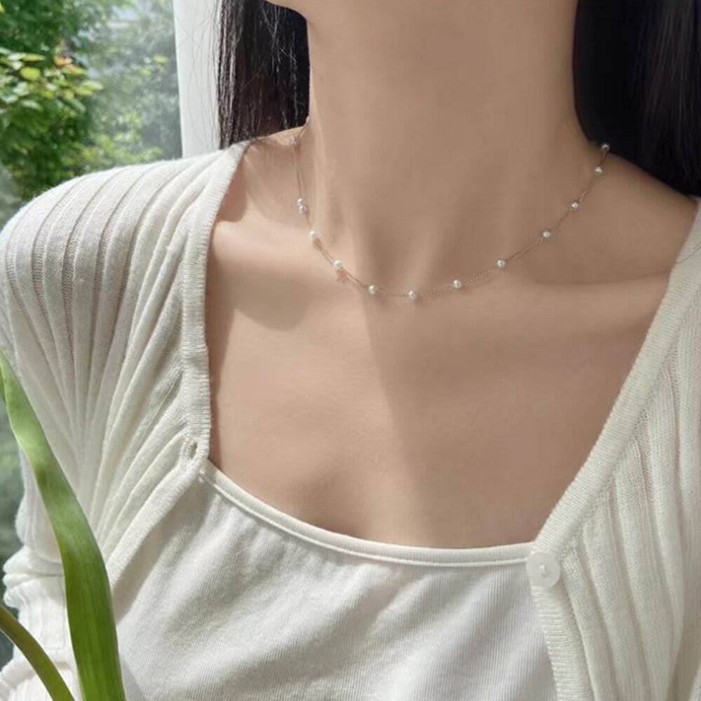 Women Fashion Pearl Choker Chain Necklace Weddings Charm Party Jewlery Gift New