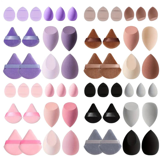 14pcs Mini Soft Make Up Sponges Powder Puff Long Lasting Beauty Sponge Wet & Dry