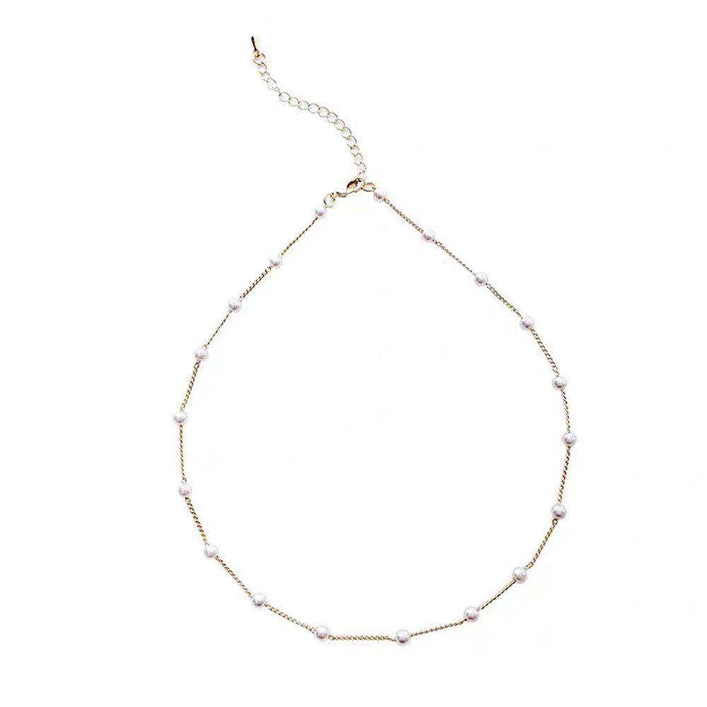 Women Fashion Pearl Choker Chain Necklace Weddings Charm Party Jewlery Gift New