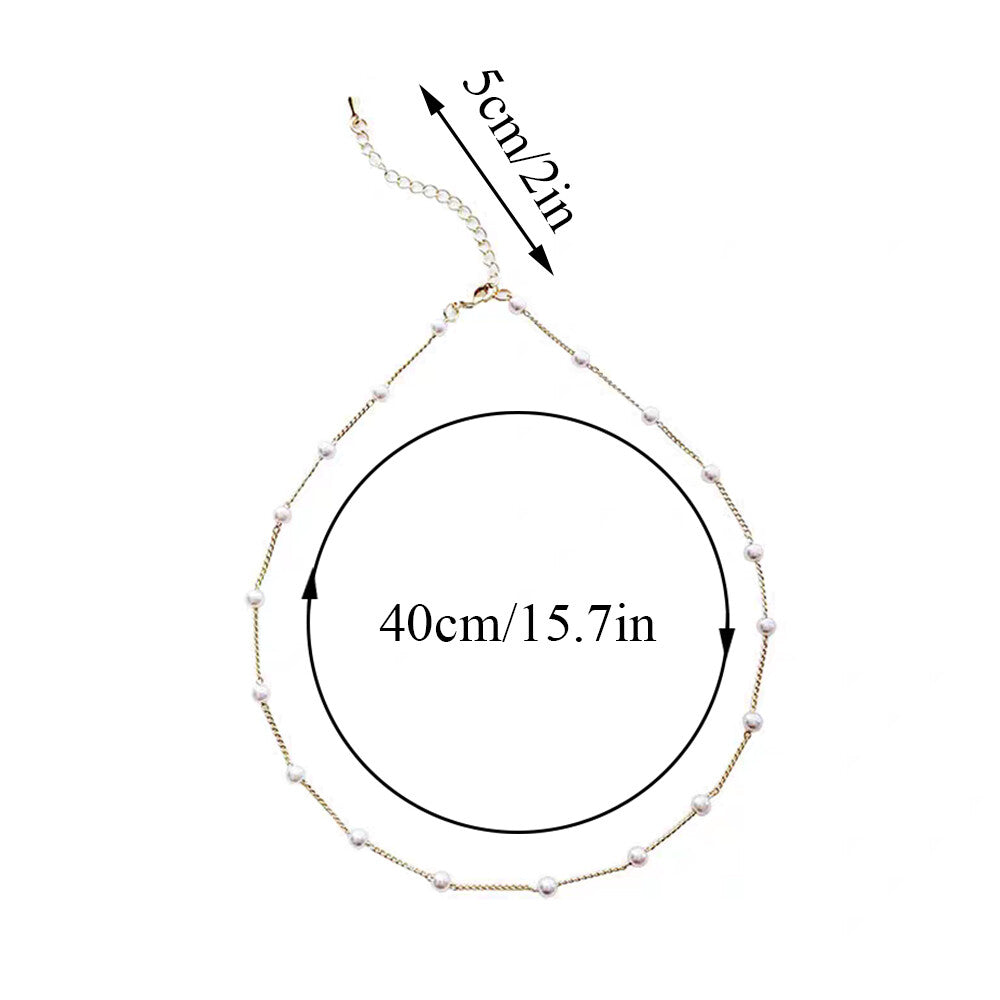 Women Fashion Pearl Choker Chain Necklace Weddings Charm Party Jewlery Gift New