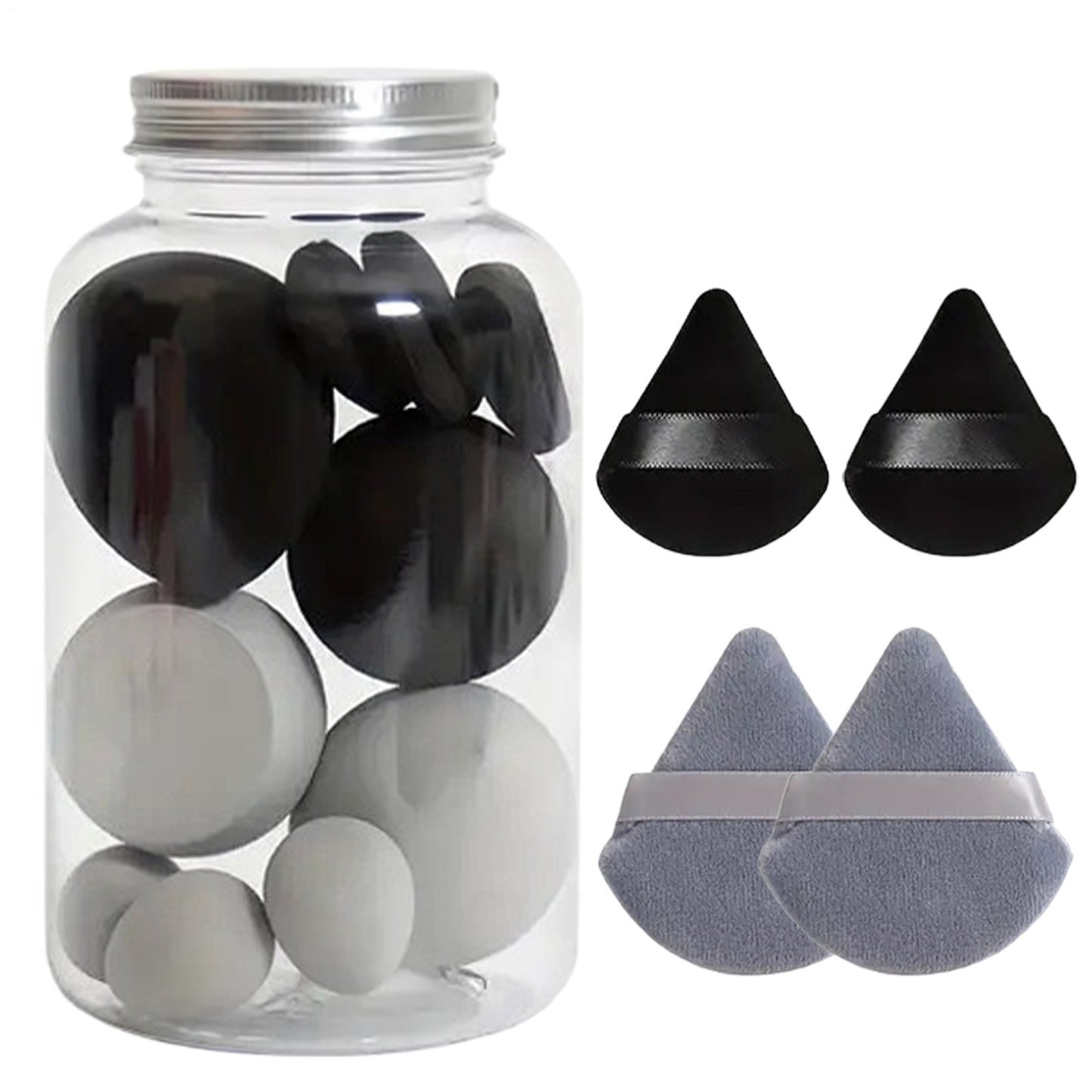 14pcs Mini Soft Make Up Sponges Powder Puff Long Lasting Beauty Sponge Wet & Dry