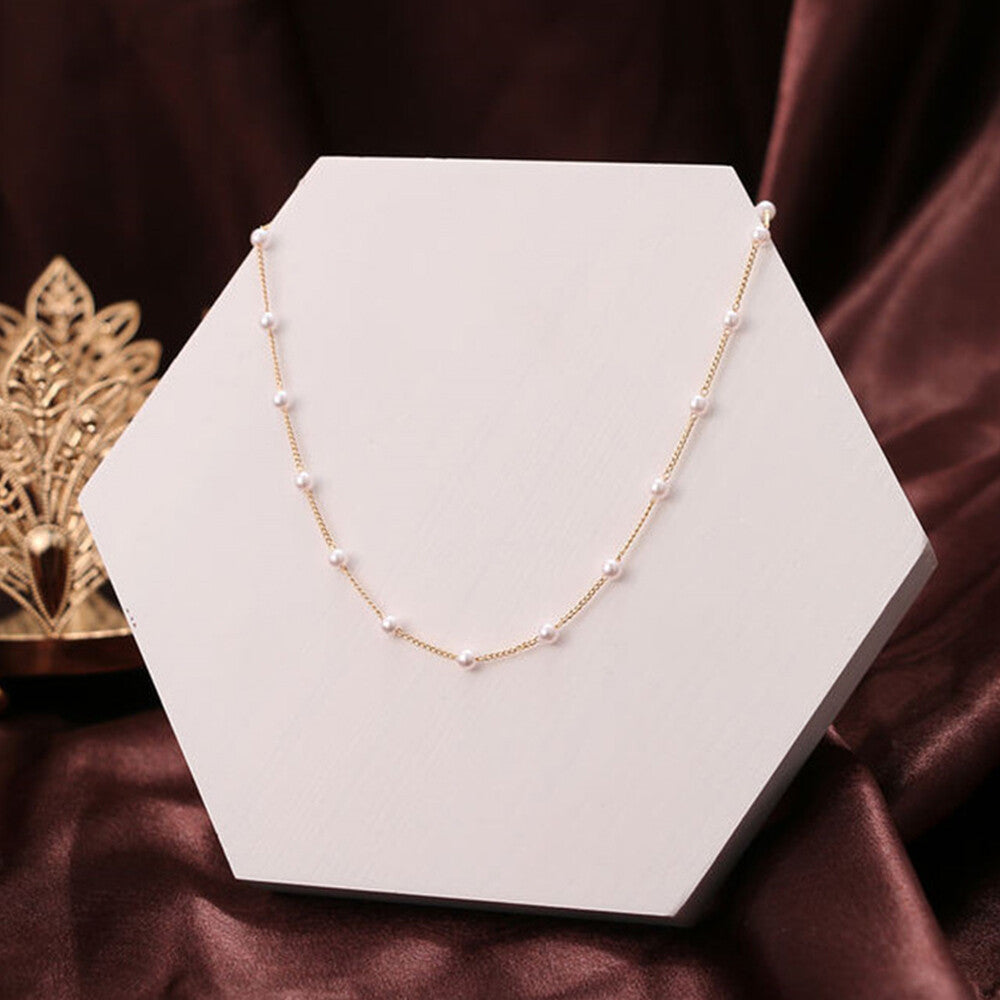Women Fashion Pearl Choker Chain Necklace Weddings Charm Party Jewlery Gift New