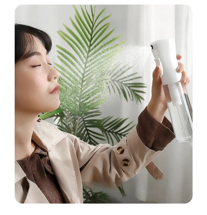 High Pressure Continuous Spray Bottle for Hair Care And Makeup Press Mist Water