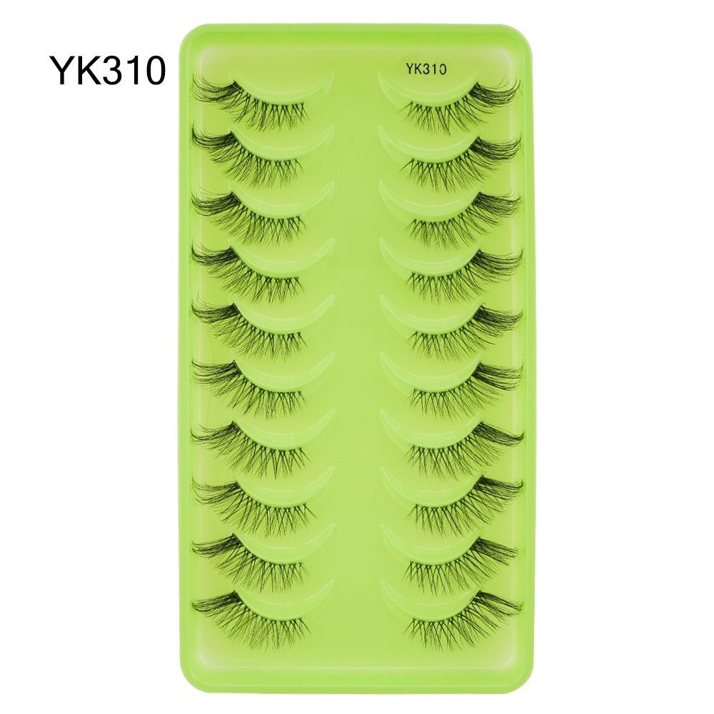 Faux Mink Half Lashes Natural Look Clear Band Fake Eyelashes