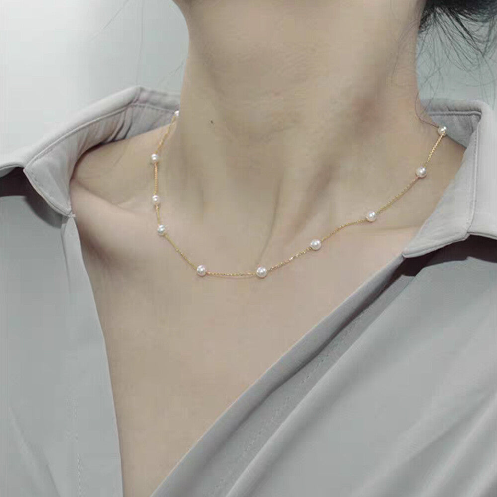 Women Fashion Pearl Choker Chain Necklace Weddings Charm Party Jewlery Gift New